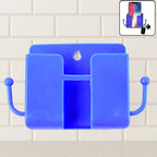 ALVENZA Wall Mount Mobile Stand – Compact Blue Phone Holder with Hook