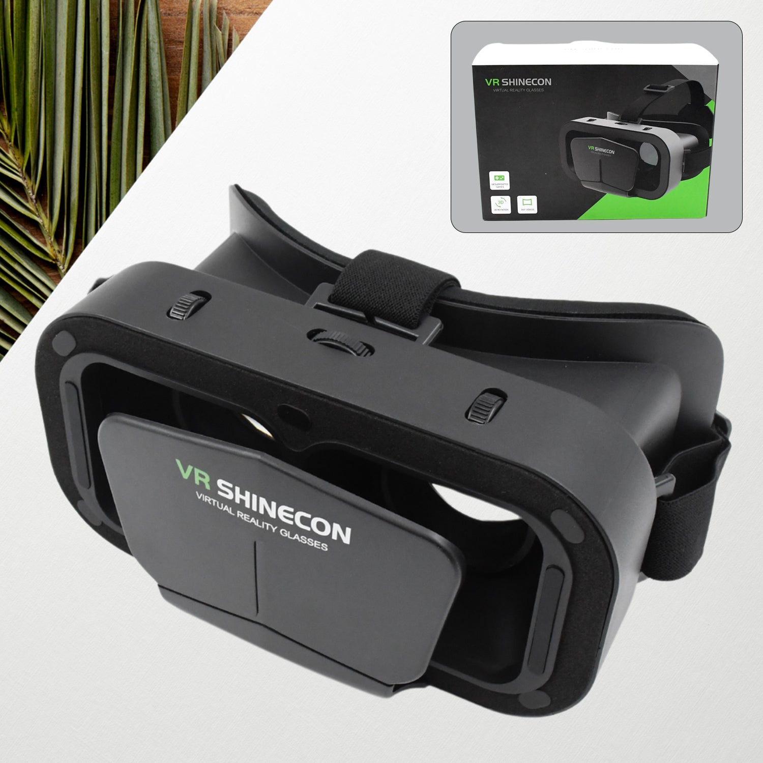 ALVENZA 3D VR Box Headset – Adjustable Lenses for Comfortable VR Experience