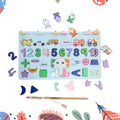 ALVENZA Wooden Number Puzzle – Magnetic Learning Board | Aditi