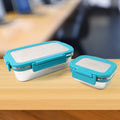 ALVENZA Stainless Steel Lunch Box – Durable Leak-Proof 2 Pc Set