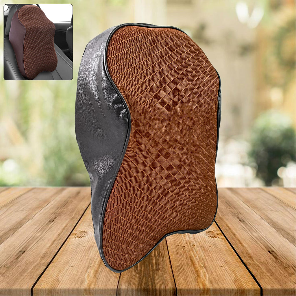 ALVENZA Memory Foam Car Neck Pillow – Ergonomic Support for Driving | Velvet Wheels