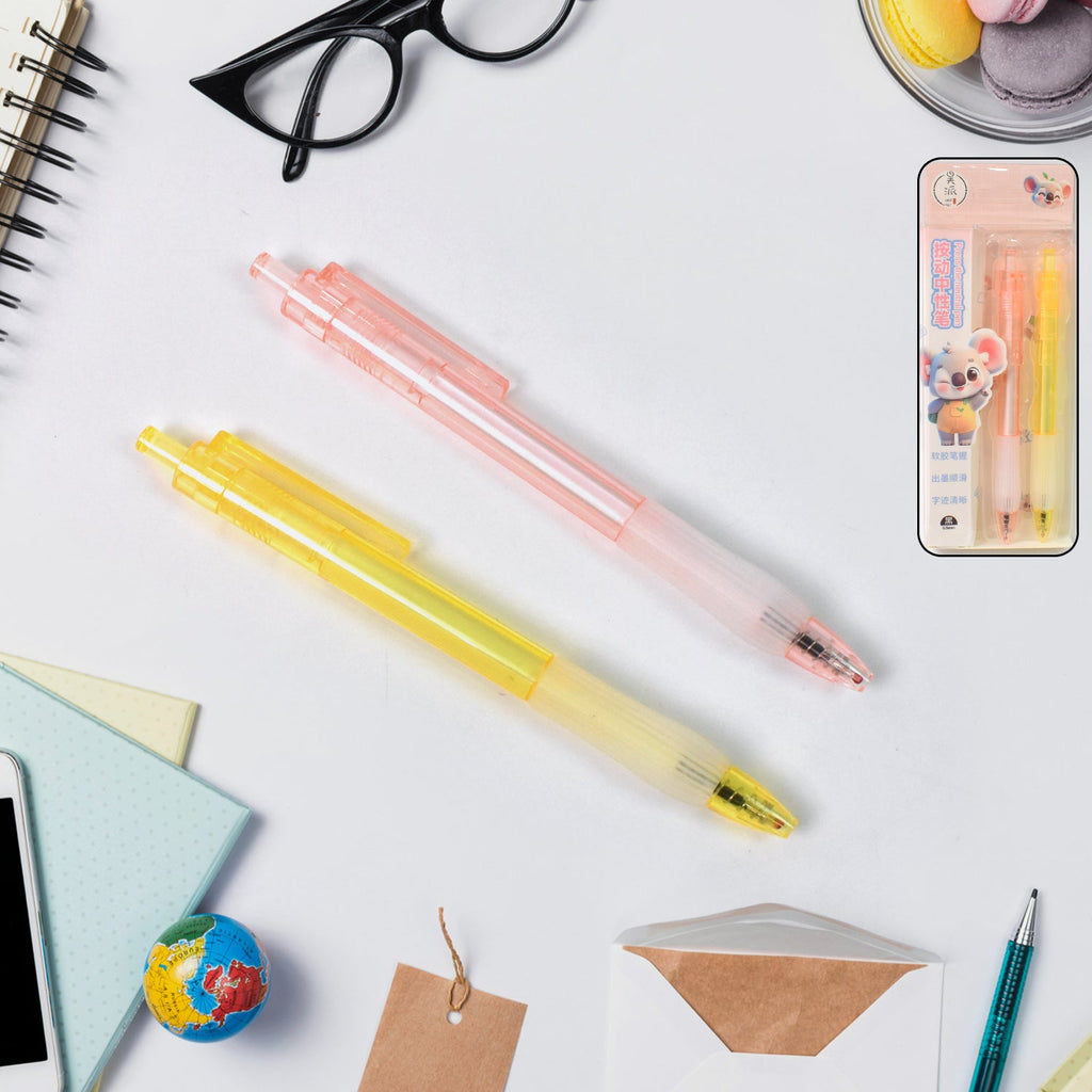 Smooth Writing Ball Pen Black Ink, Fine Tip (2 Pc) | CustoPen