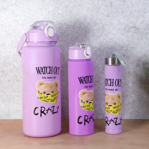 ALVENZA Water Bottle Set – Leak-Proof BPA-Free 2000ML + 900ML + 300ML