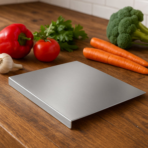 ALVENZA Stainless Steel Anti-Bacterial Chopping Board – Heavy-Duty & Hygienic