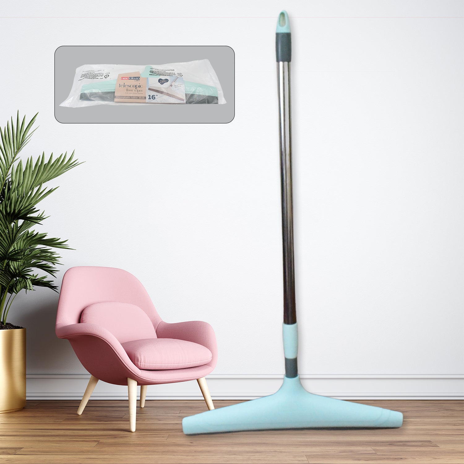 ALVENZA Telescopic Bathroom Wiper – Adjustable & Lightweight | Ganesh
