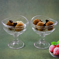 Glass Dessert Bowls Elegant Footed Set for Ice Cream & Sweets