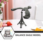 Balancing Eagle Toy Gravity-Defying Metal Desk Decor - Back View