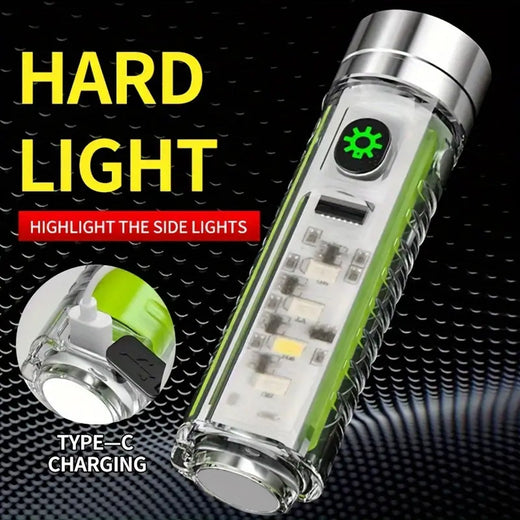 ALVENZA Rechargeable Flashlight – USB Mini LED Torch with Zoom | Poravar