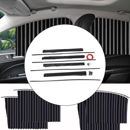 Car Window Sunshade – 4 Pcs Magnetic Set for UV & Privacy