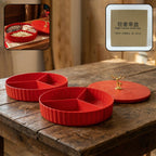 ALVENZA Dry Fruit Serving Tray – 2 Layer Multipurpose Snack Organizer