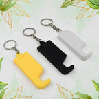 ALVENZA Plastic Keychain Mobile Stand – 2 in 1 Multicolor Phone Holder Set