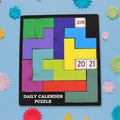 Wooden Daily Calendar Puzzle Mind Challenge Game | Inventive Play