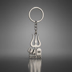 ALVENZA Mahakal Trishul Keychain – Durable Metal Spiritual Keyring for Devotees