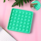 Stress Relief Silicone Pop It Fidget Toy Durable & Portable