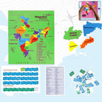 ALVENZA India Map Puzzle – Educational EVA Foam Game for Kids