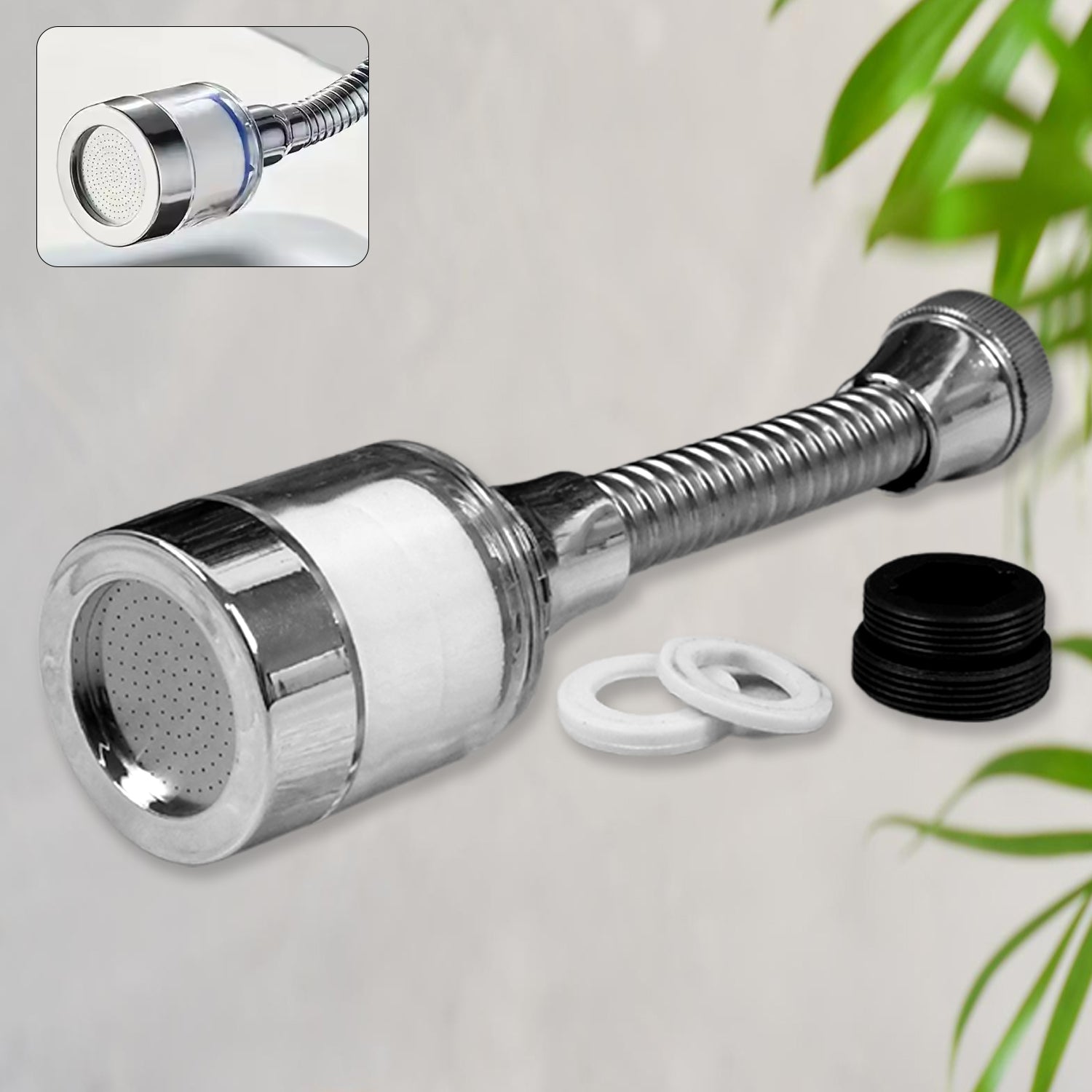 Water-Saving Faucet Sprinkler Flexible Spray Aerator - Detail View 6