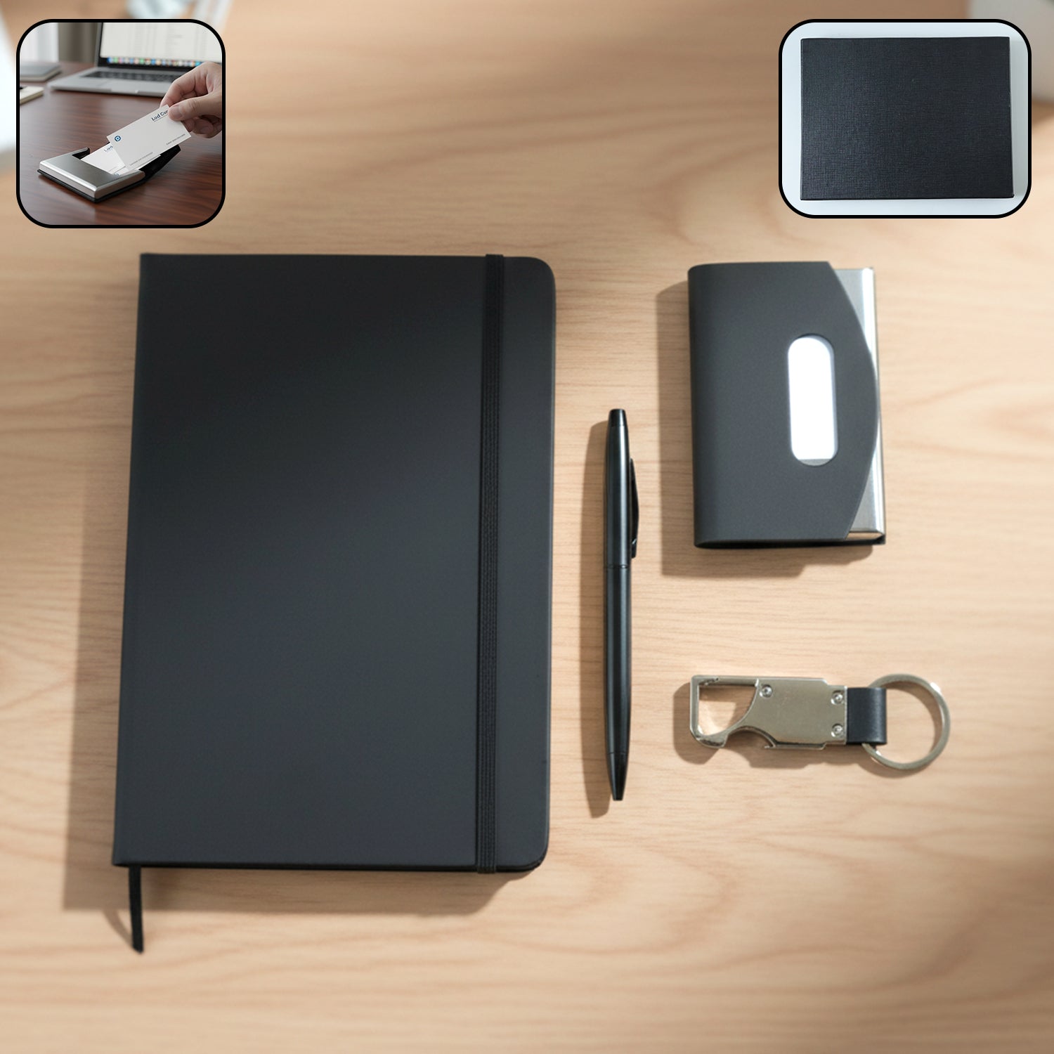 ALVENZA Travel Essentials Set – Premium 4 in 1 Executive Combo