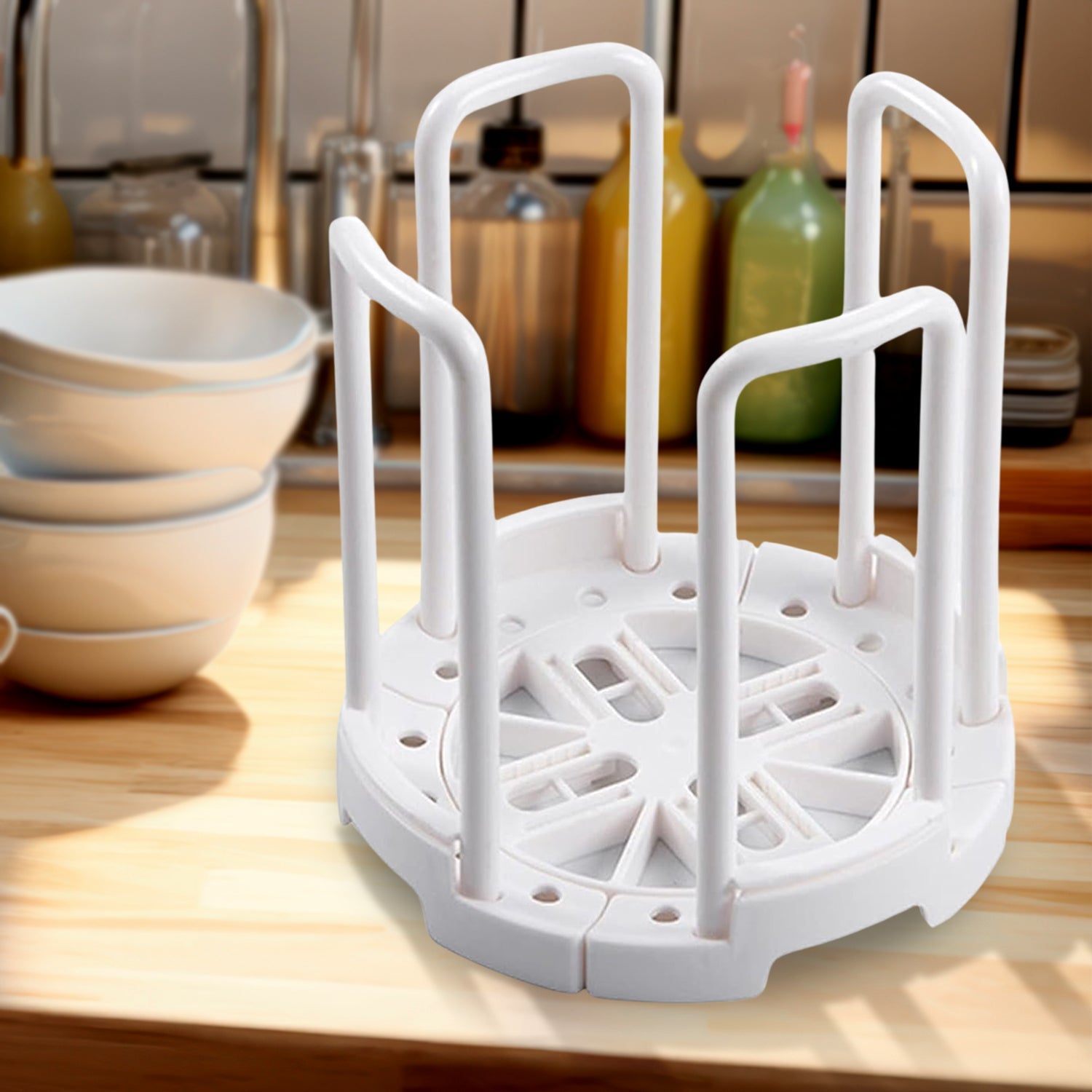 Kitchen Bowl Rack Space-Saving Drainer & Organizer