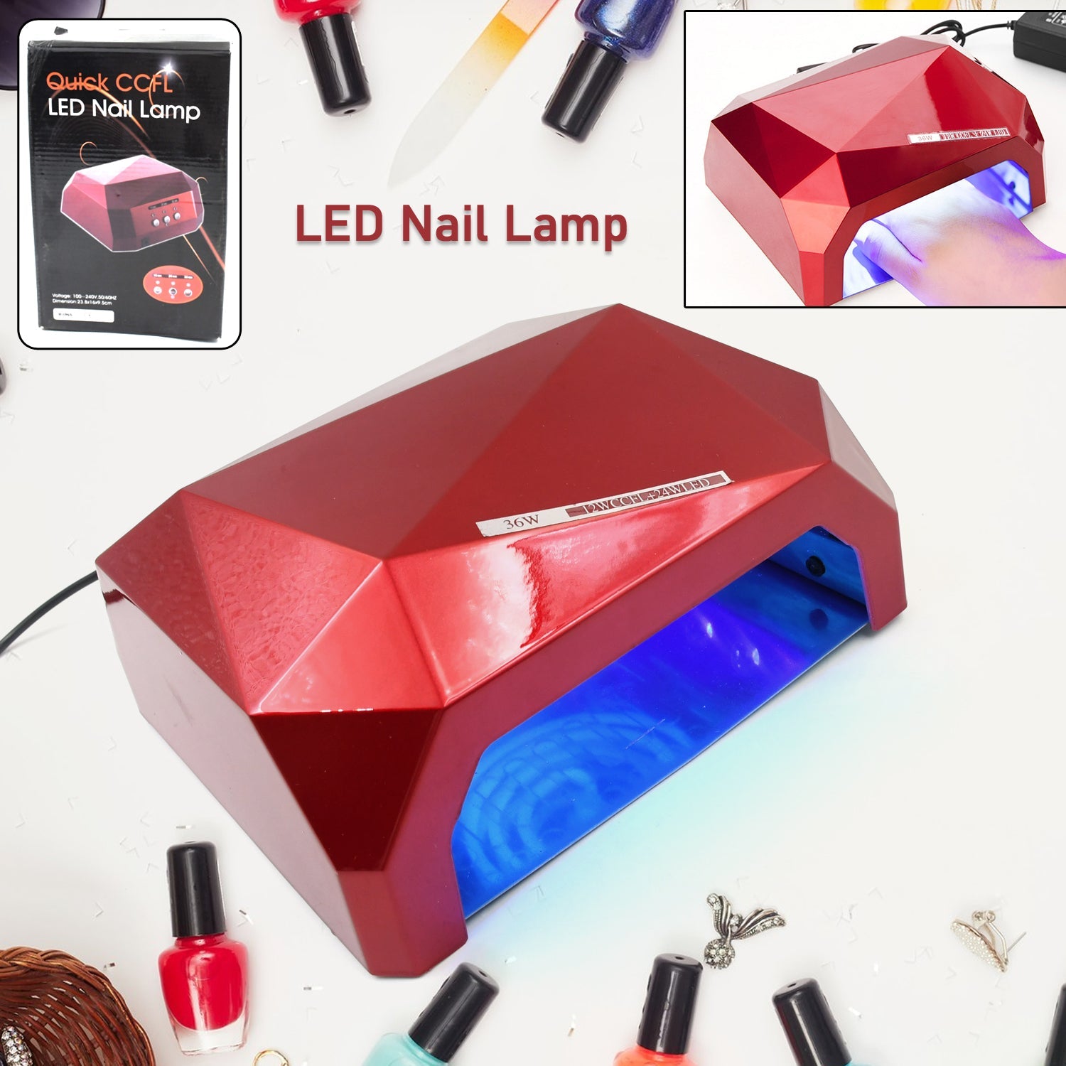 36W LED Nail Dryer – Fast UV Gel Curing Lamp | Indo Glow