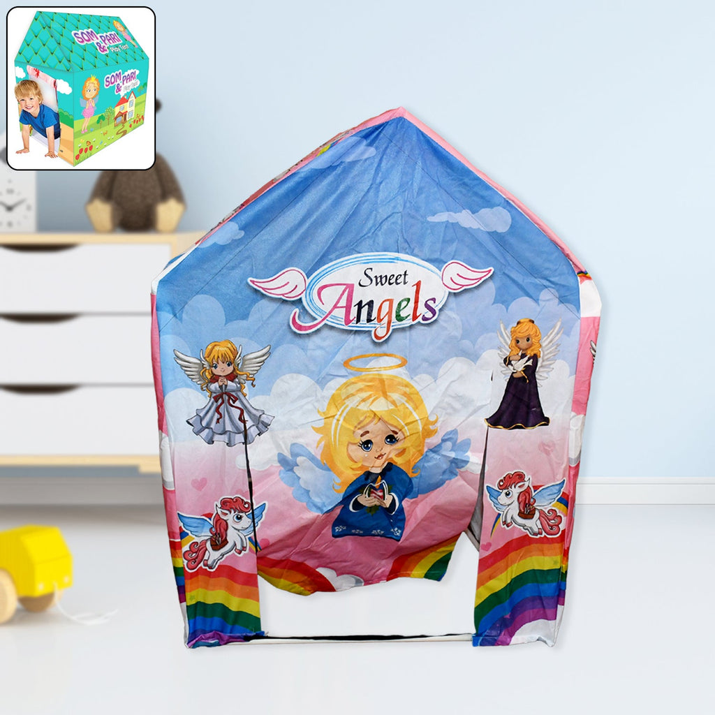 ALVENZA Kids Play Tent House – Jumbo School Theme, Foldable & Multicolour | Play & Move