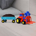 Friction Tractor Toy Durable Plastic with Bricks Trolley | Aditi