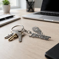 ALVENZA Religious Peepal Leaf Keychain – Durable Metal for Daily Inspiration