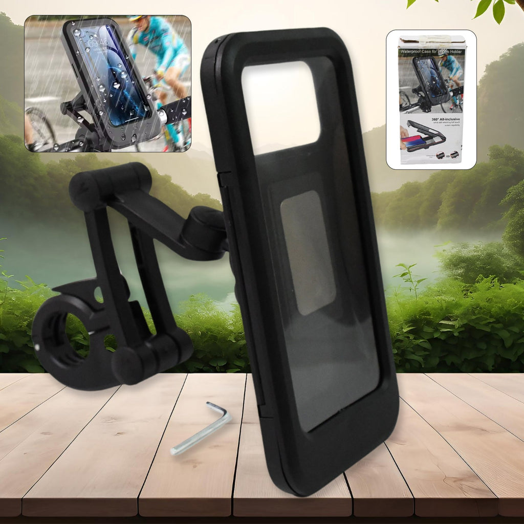 ALVENZA Waterproof Bike Phone Mount – 360° Rotation & Universal | Indo Glow