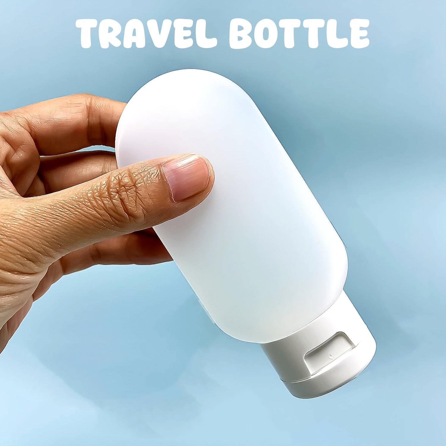 Travel Bottle 60ml Leakproof Toiletry Container | Garden Vera - Front View