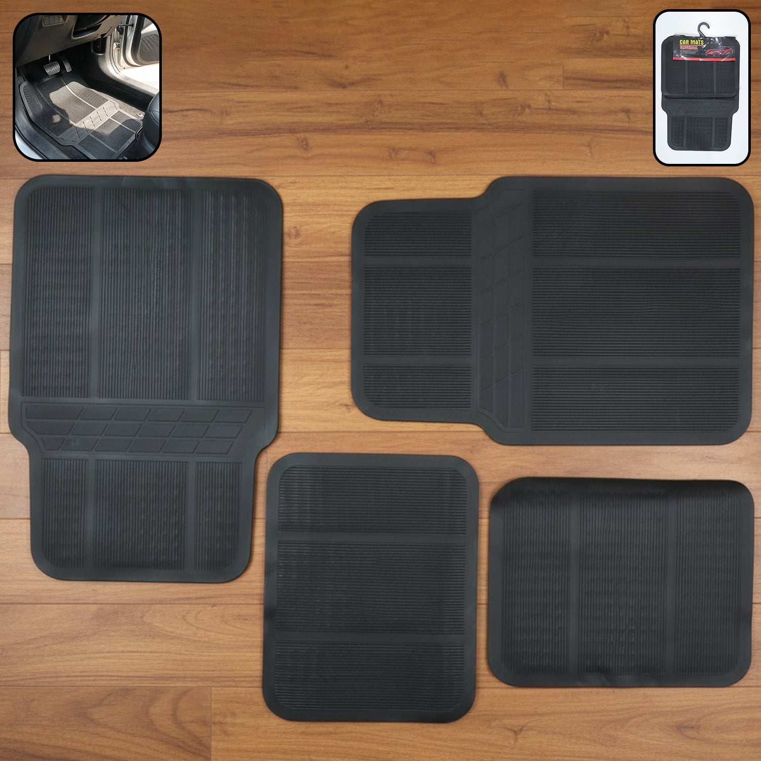 ALVENZA Universal Car Floor Mat Set – Heavy Duty Anti-Slip Interior Protection