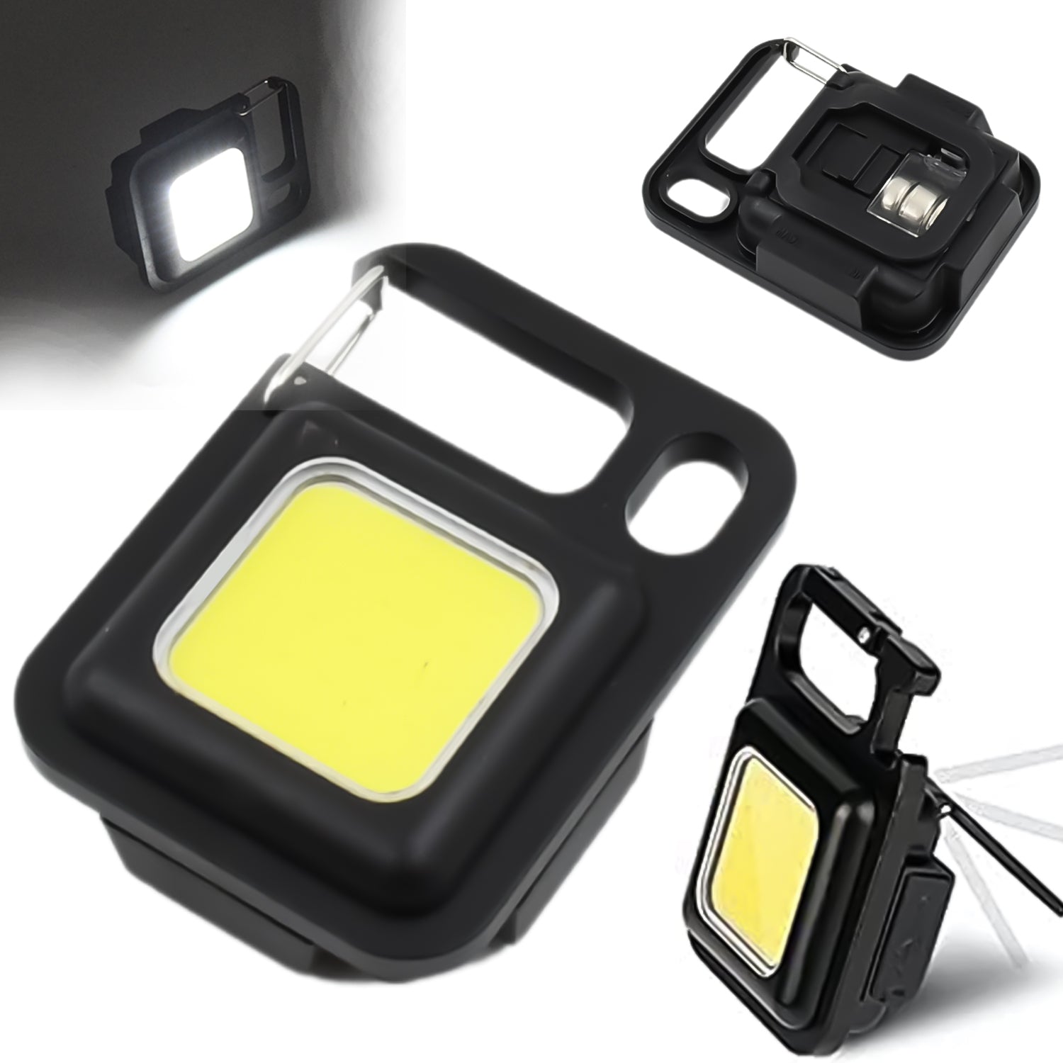 ALVENZA Keychain Flashlight – LED, Folding Bracket & Bottle Opener | DeoDap