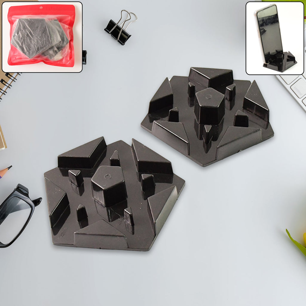 ALVENZA Multi-Angle Mobile Phone Stand – Hexagonal Plastic Holder 2 Pc