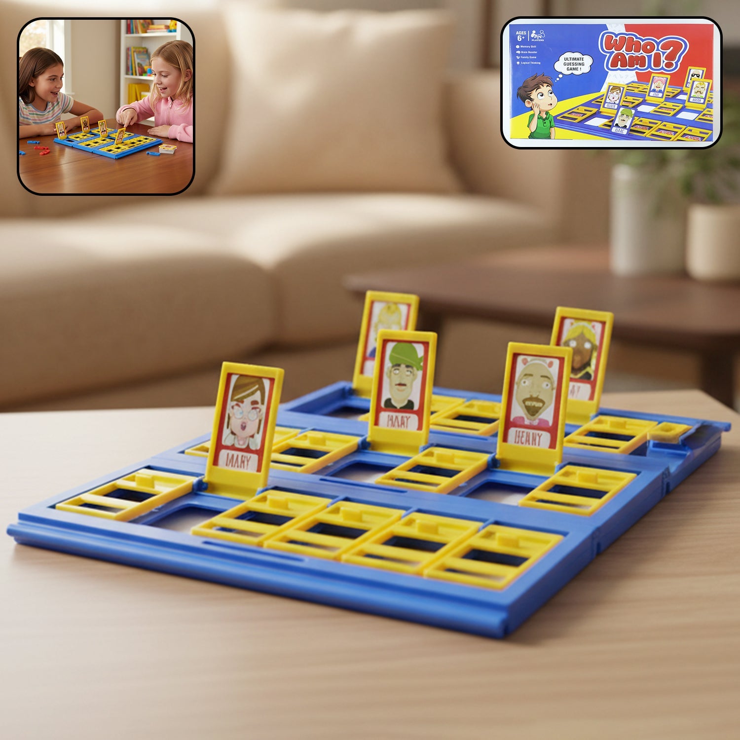 ALVENZA Who Am I Guessing Board Game – Fun Interactive Kids Game