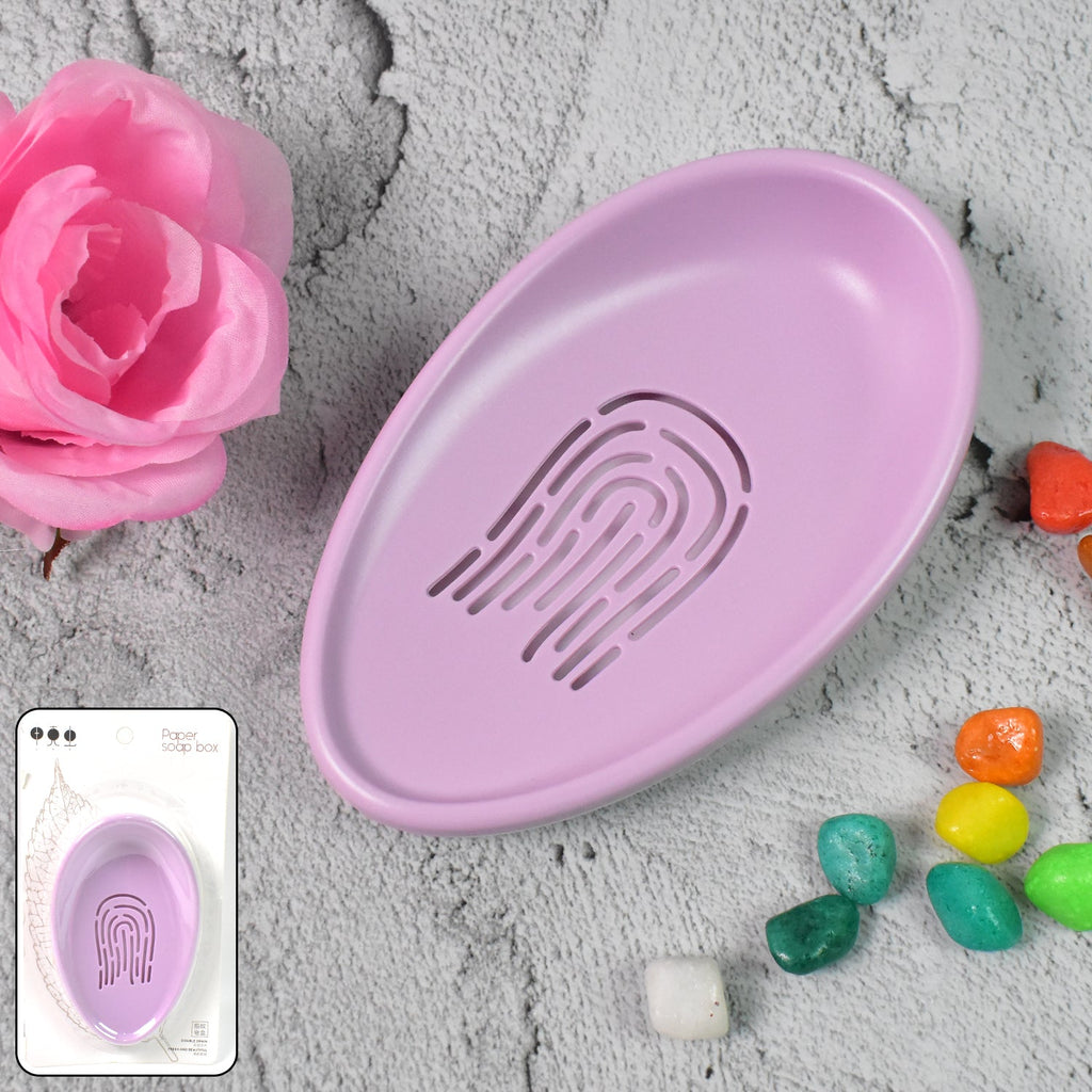 Soap Dish with Drain Double-Layer Self-Draining | VelvetBubbles - Detail View 6