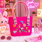 Buy Crocs-Inspired Tote Bag Spacious & Trendy for Women & Girls - Detail View 5