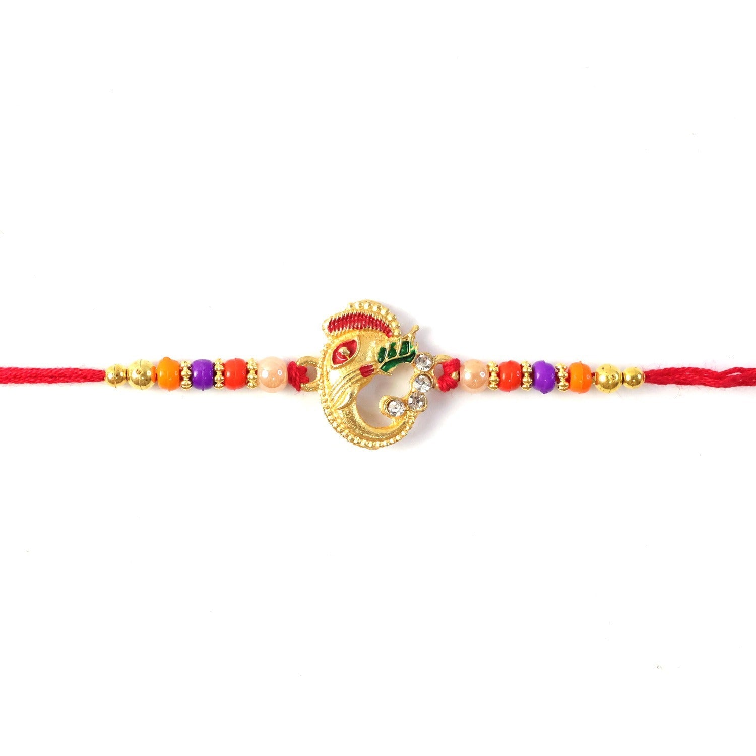 ALVENZA Traditional Ganesh Beaded Rakhi – Embrace Festive Bonding