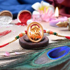 ALVENZA Ganesha Rakhi - Auspicious Designer Thread for Brother