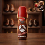 Brown Liquid Shoe Polish Easy Application & Instant Shine