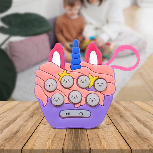 ALVENZA Mini Push Bubbles Game – Music & Memory Keychain | Play Mancer
