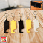 ALVENZA Plastic Keychain Mobile Stand – 2 in 1 Multicolor Phone Holder Set