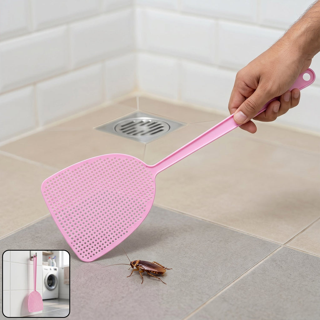 Manual Fly Swatter Durable Lightweight Pest Control Tool - Front View