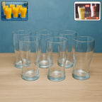 ALVENZA Unbreakable Pitcher Glass Set – Vista 350 ML, 6-Piece Durable Drinkware