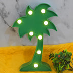 Coconut Tree LED Lamp Romantic Table Night Light | Tidy Table - Back View