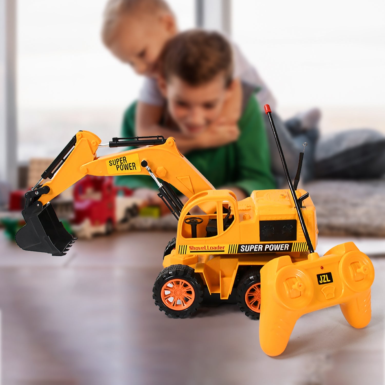 ALVENZA Remote Control JCB Toy – Construction Truck for Kids | Little Blocks