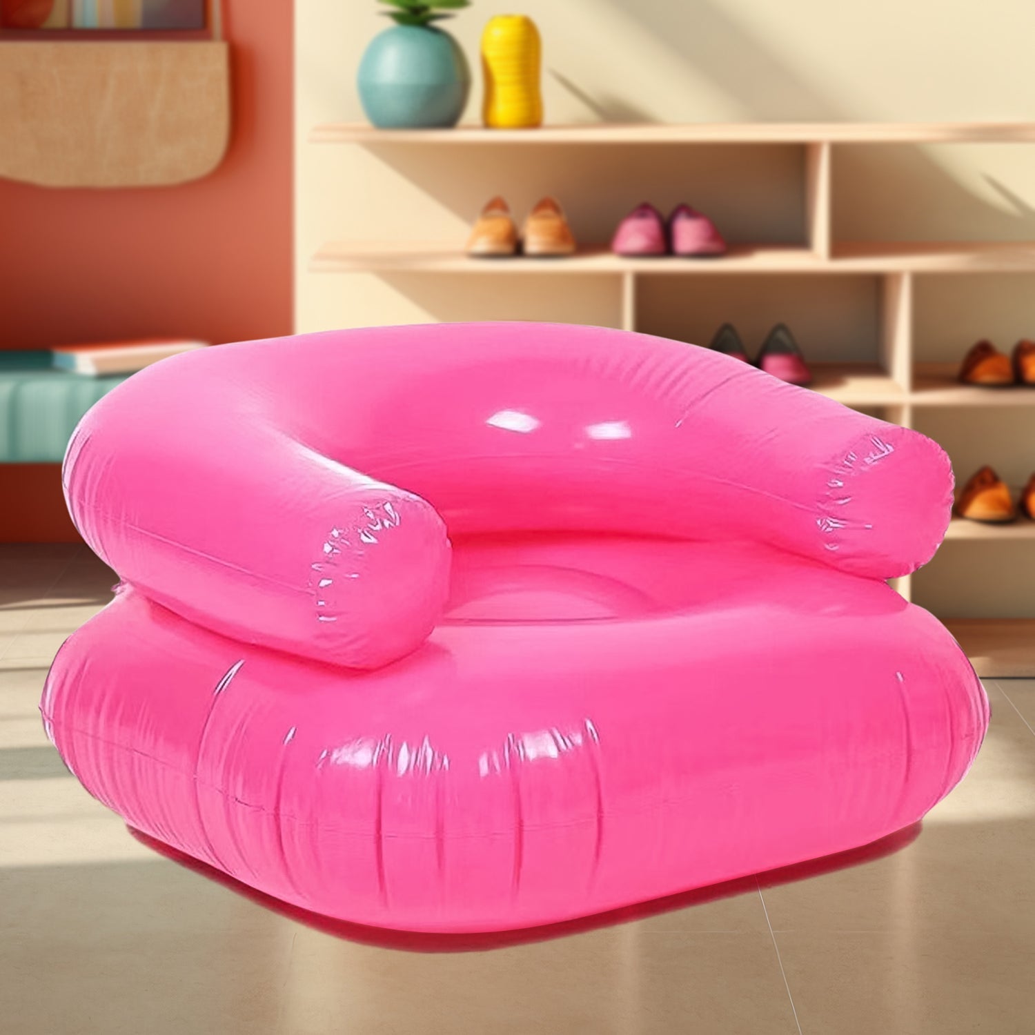 Inflatable Kids Sofa Chair Portable & Durable Seating | Trekola - Front View