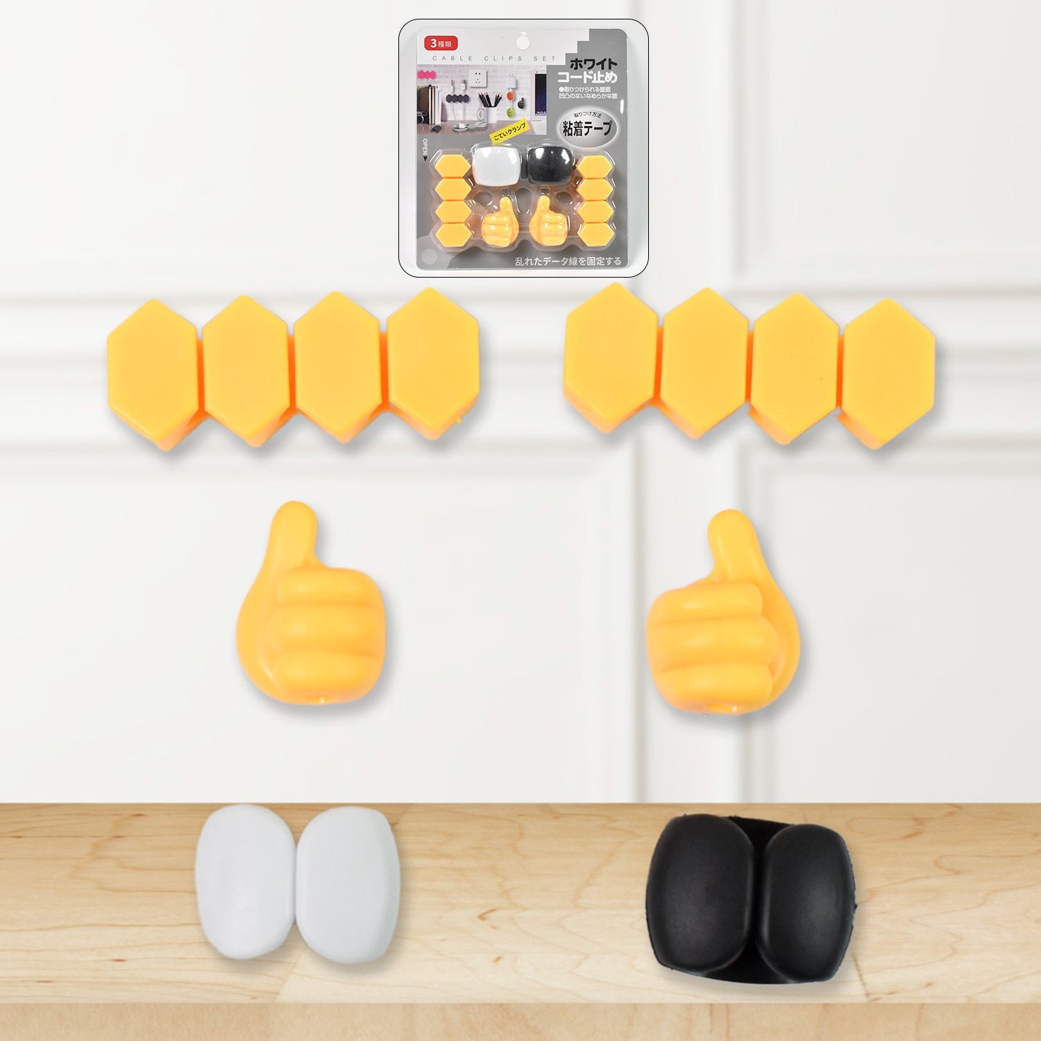 Self Adhesive Hooks for Cable Management Easy Wall Mounting - Detail View 5