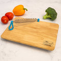 ALVENZA Wooden Cutting Board with Ergonomic Knife – Durable & Compact Set
