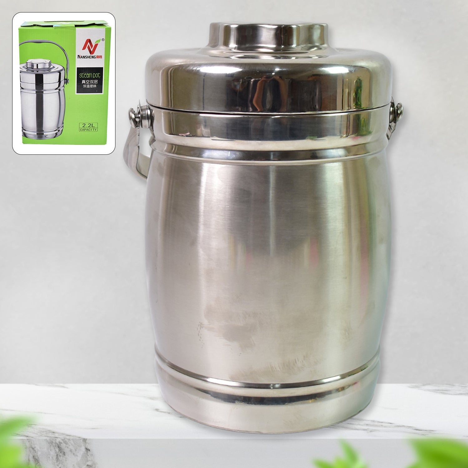 Insulated Lunch Box 2.2 Ltr Stainless Steel | Lunchie Bunchie