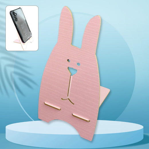 ALVENZA Wooden Rabbit Mobile Stand – Cute Desk Holder | PHOBIA