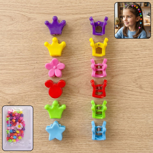 Mini Hair Claw Clips Set – Cute & Strong Grip Styling Accessories
