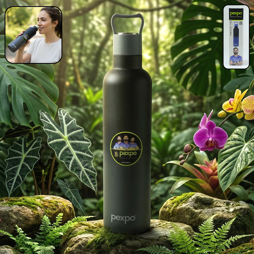 ALVENZA Stainless Steel Water Bottle – Keeps Water Hot & Cold for Hours